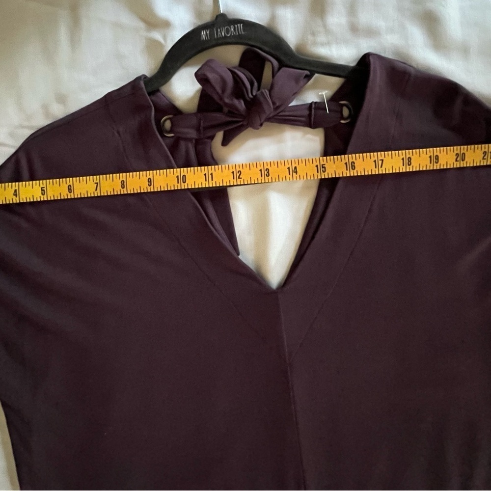 Lilla P Super Soft Jersey Knit Pullover Midi Shift Dress Eggplant Women’s sz Med - Picture 11 of 14